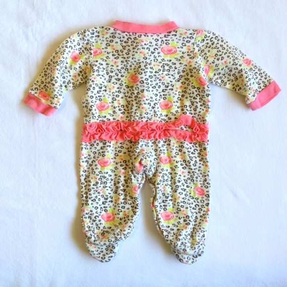sandy & simon sleeper & bodysuit layering matching set 0-3 months baby girl - Picture 4 of 6